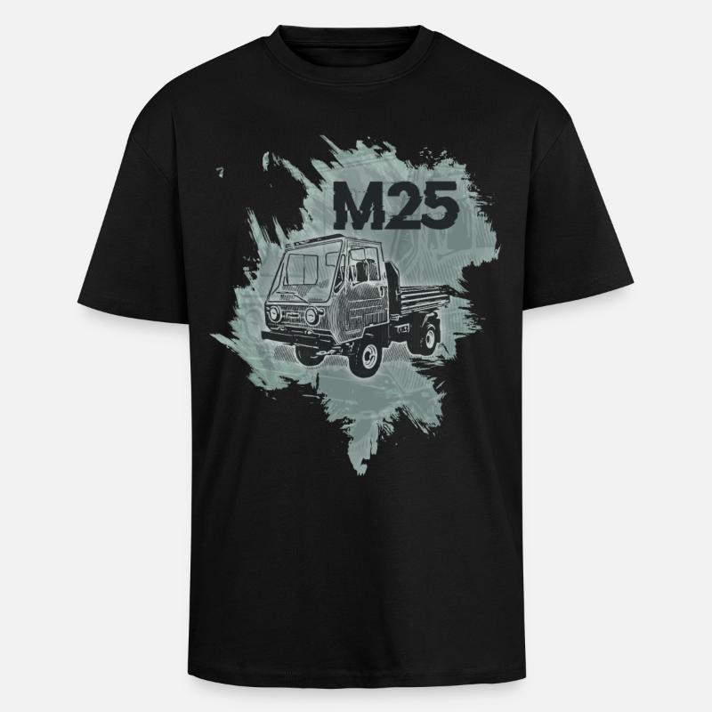 Multicar M25 - Oversized Heavyweight Unisex T-Shirt - Schwarz
