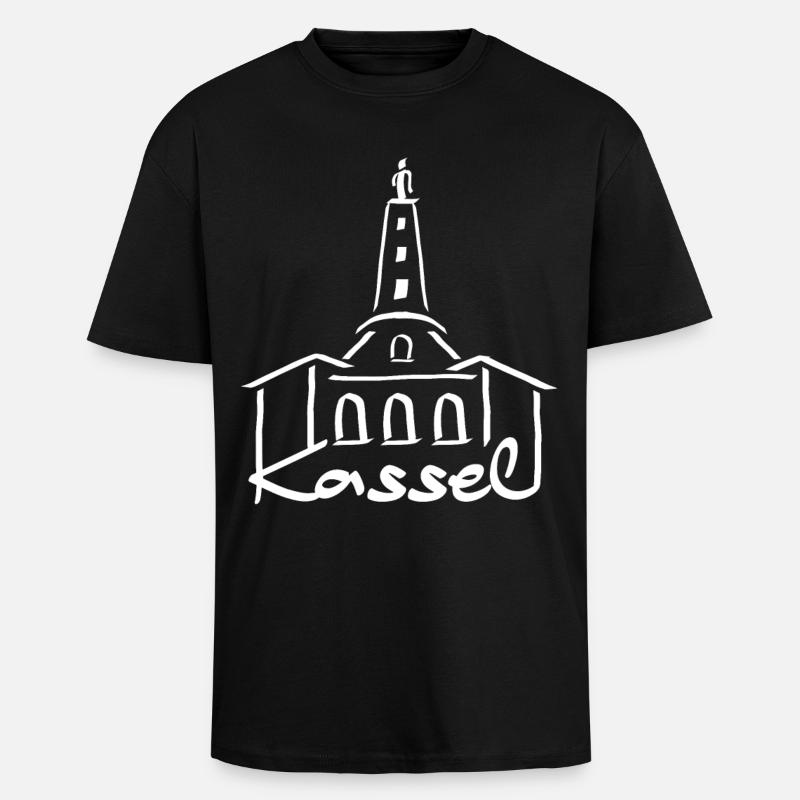 Herkules Kassel - Oversized Heavyweight Unisex T-Shirt - Schwarz