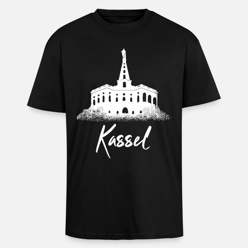 Kassel - Oversized Heavyweight Unisex T-Shirt - Schwarz