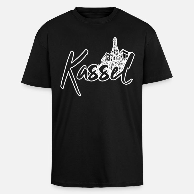 Kassel - Oversized Heavyweight Unisex T-Shirt - Schwarz