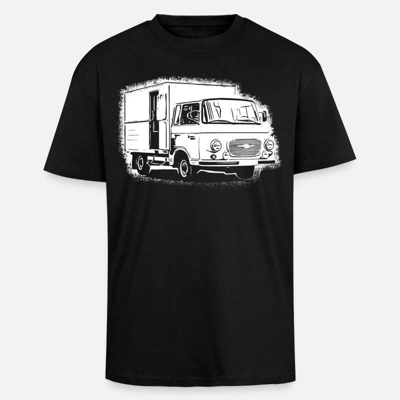Barkas Kastenwagen - Oversized Heavyweight Unisex T-Shirt - Schwarz