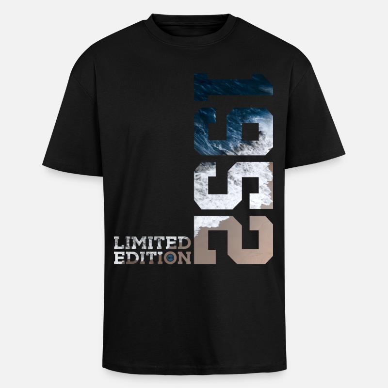 74E ANNIVERSAIRE ÉDITION LIMITÉE 1952 - T-shirt unisexe oversize épais - noir
