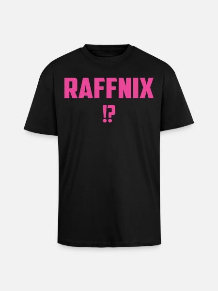 Raffnix - T-shirt unisexe oversize épais - noir