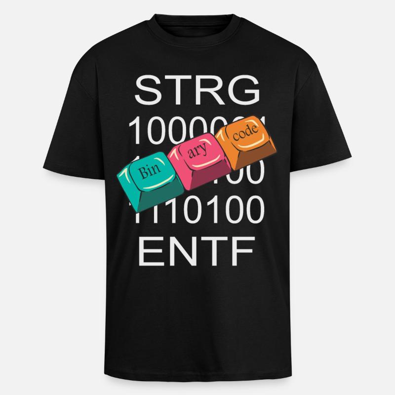 Computer Nerd - Oversized Heavyweight Unisex T-Shirt - Schwarz