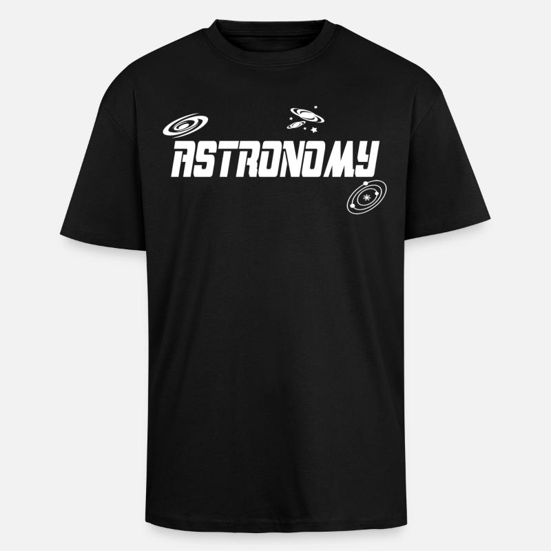 Astronomie - T-shirt unisexe oversize épais - noir