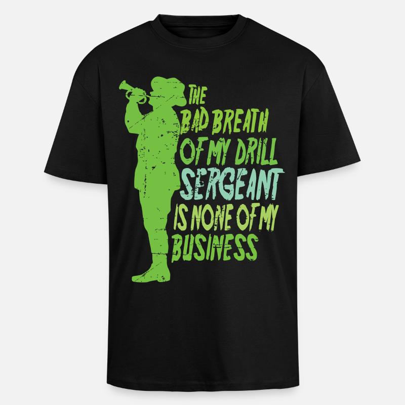 Drill Sergeant - Oversized Heavyweight Unisex T-Shirt - Schwarz