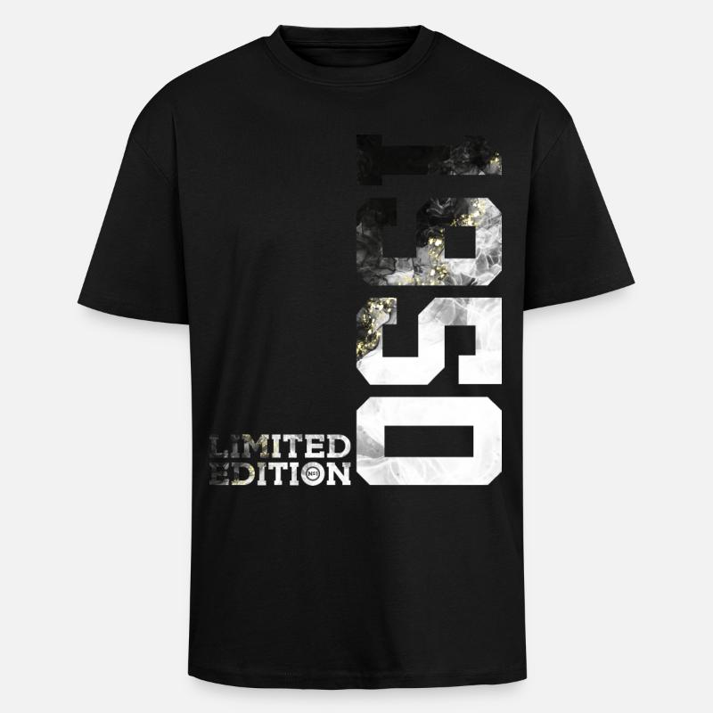 76E ANNIVERSAIRE ÉDITION LIMITÉE 1950 - T-shirt unisexe oversize épais - noir