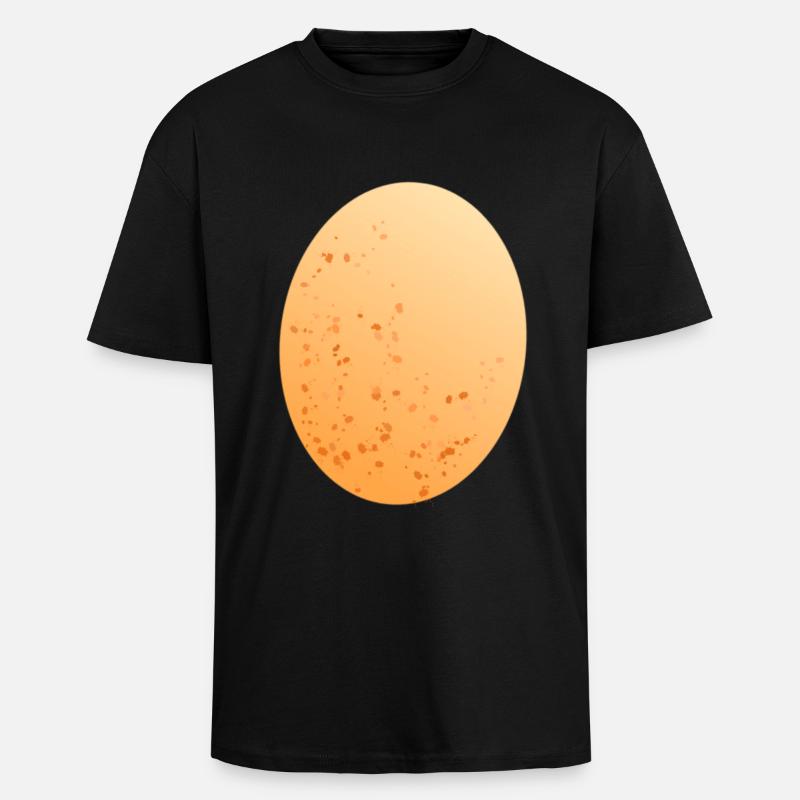 Egg chicken egg - Unisex Oversized Heavyweight T-shirt - black