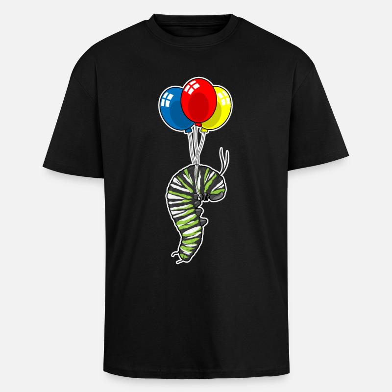 Ballon Caterpillar - T-shirt unisexe oversize épais - noir