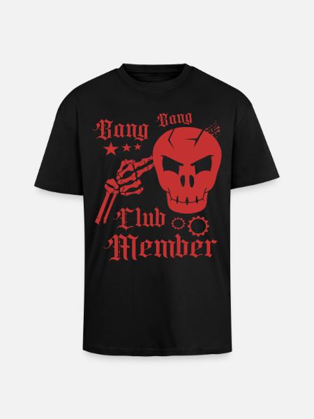 Bang Bang Club Member - Unisex Oversized Heavyweight T-shirt - black