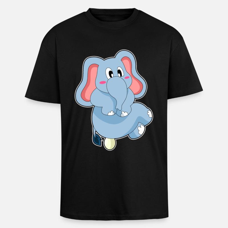 Oeuf d’éléphant - T-shirt unisexe oversize épais - noir