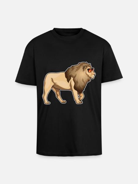 Leo Sunglasses - Unisex Oversized Heavyweight T-shirt - black