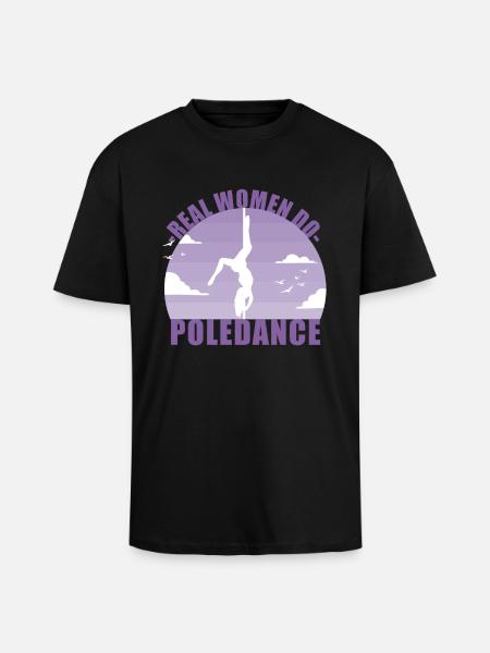 Pole Dance Dancer Poledancing Pole Gift - T-shirt unisexe oversize épais - noir