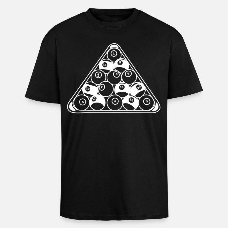 Billard Rack - Oversized Heavyweight Unisex T-Shirt - Schwarz