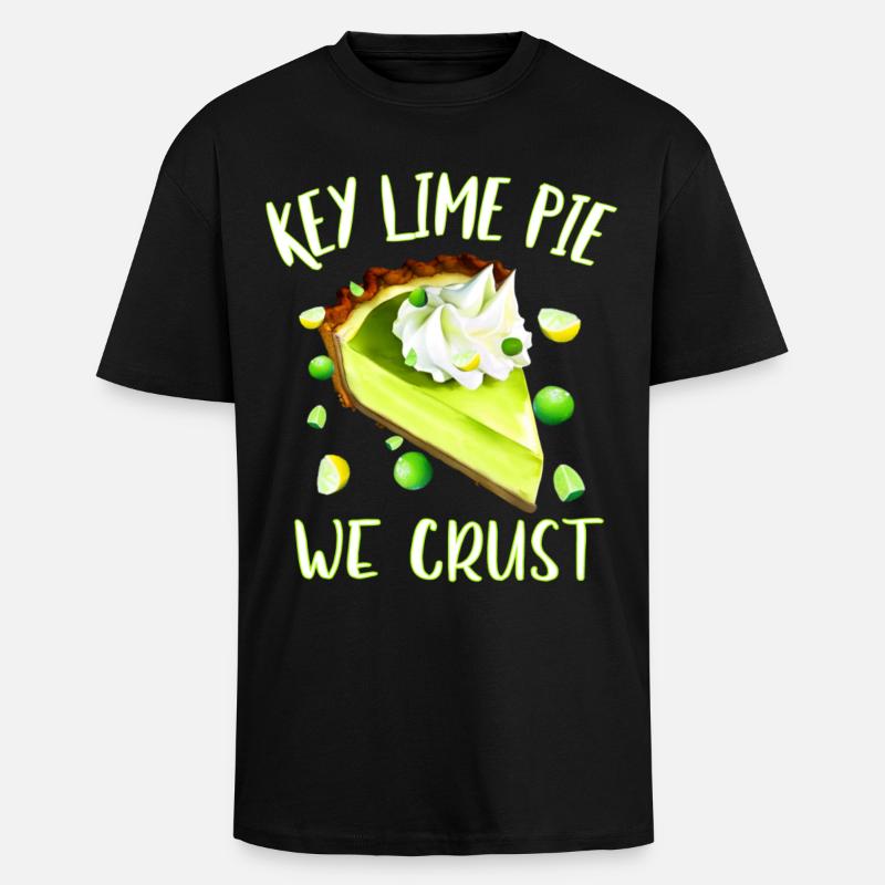 Key Lime Pie nous croûte - T-shirt unisexe oversize épais - noir