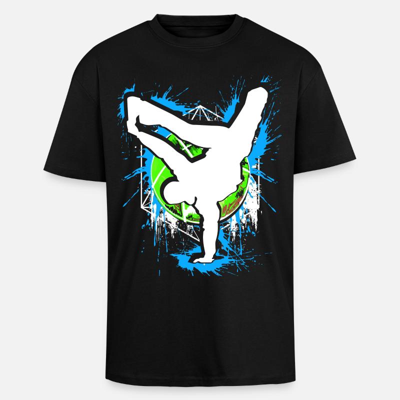 Breakdance - Breakdancer - Breakdancing - BBoy - Oversized Heavyweight Unisex T-Shirt - Schwarz