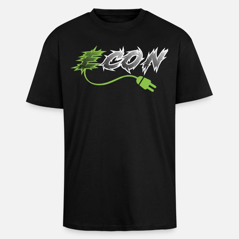 ICON ECON - Oversized Heavyweight Unisex T-Shirt - Schwarz