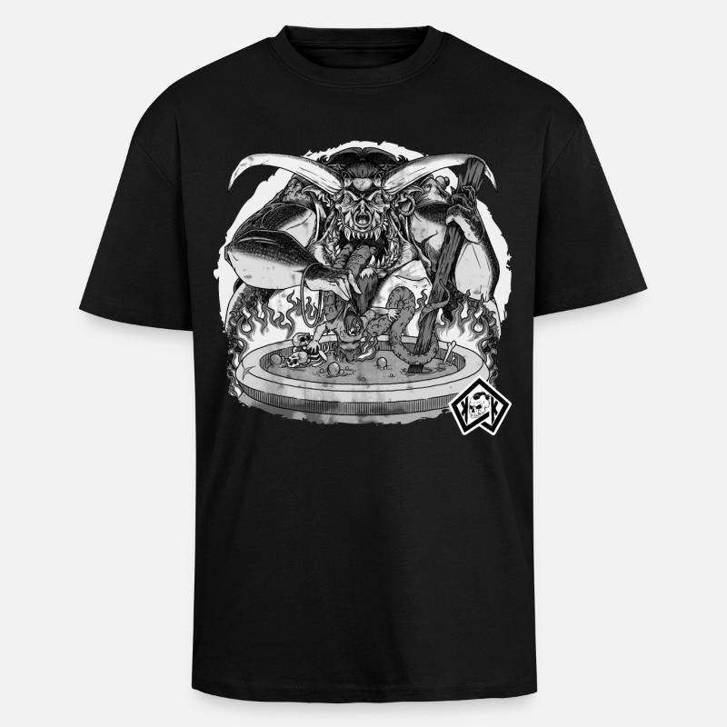 Cuisinier, cuisinier, chef de l’enfer - T-shirt unisexe oversize épais - noir
