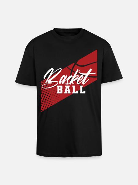 Basketball Basketballer - Oversized Heavyweight Unisex T-Shirt - Schwarz