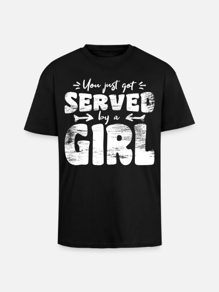 Tennis de table filles - T-shirt unisexe oversize épais - noir