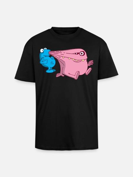 Energy vacuum cleaner monster - Unisex Oversized Heavyweight T-shirt - black