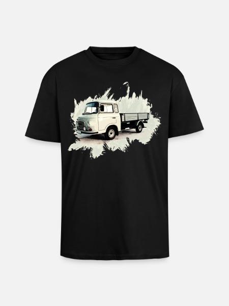 BARKAS B1000 Pritschenwagen - Oversized Heavyweight Unisex T-Shirt - Schwarz