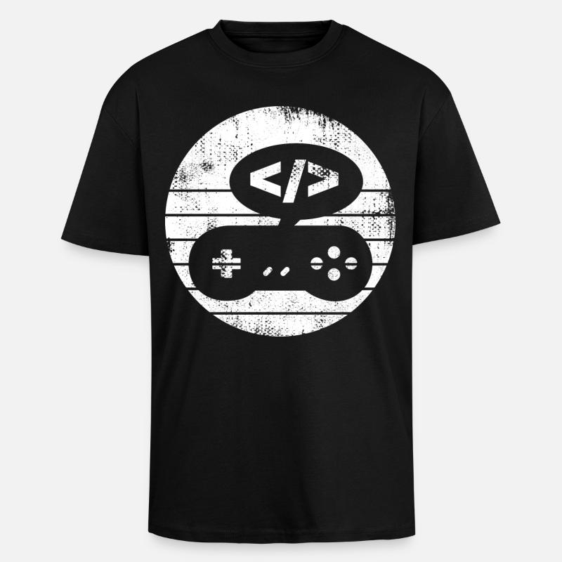 Game Developer - Unisex Oversized Heavyweight T-shirt - black