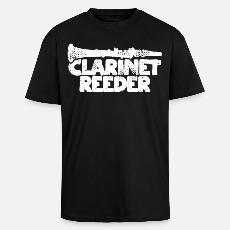 Clarinette à embouchure - T-shirt unisexe oversize épais - noir