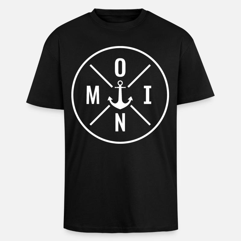 Moin  - Oversized Heavyweight Unisex T-Shirt - Schwarz