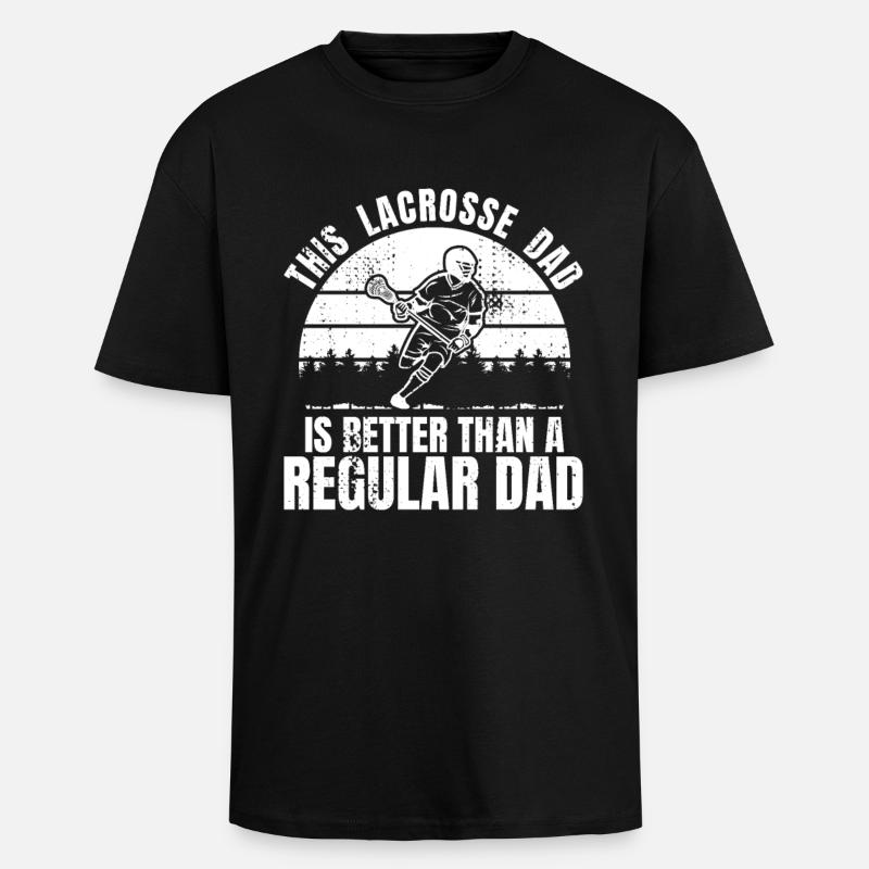 Drôle de papa de crosse - T-shirt unisexe oversize épais - noir