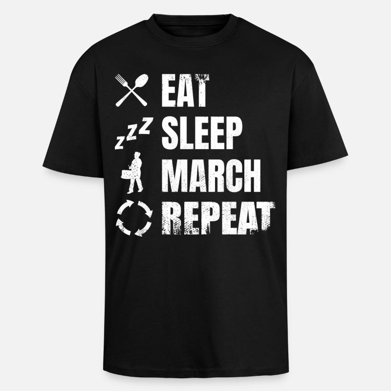 Routine quotidienne du batteur - T-shirt unisexe oversize épais - noir