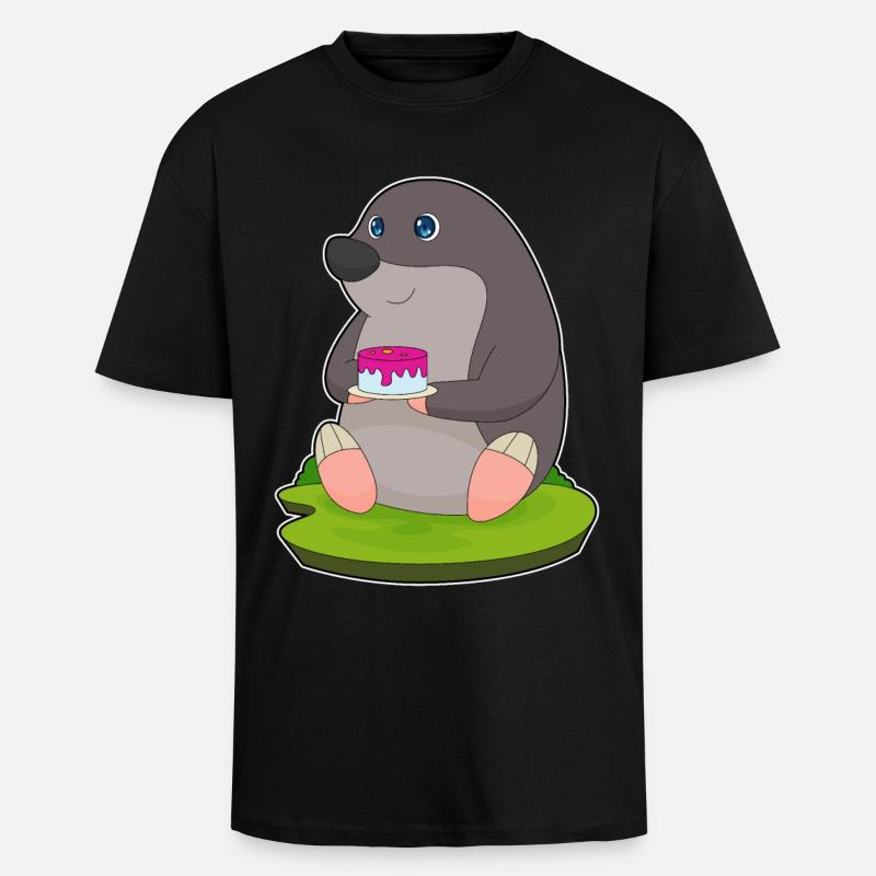 Mole Cake - Unisex Oversized Heavyweight T-shirt - black