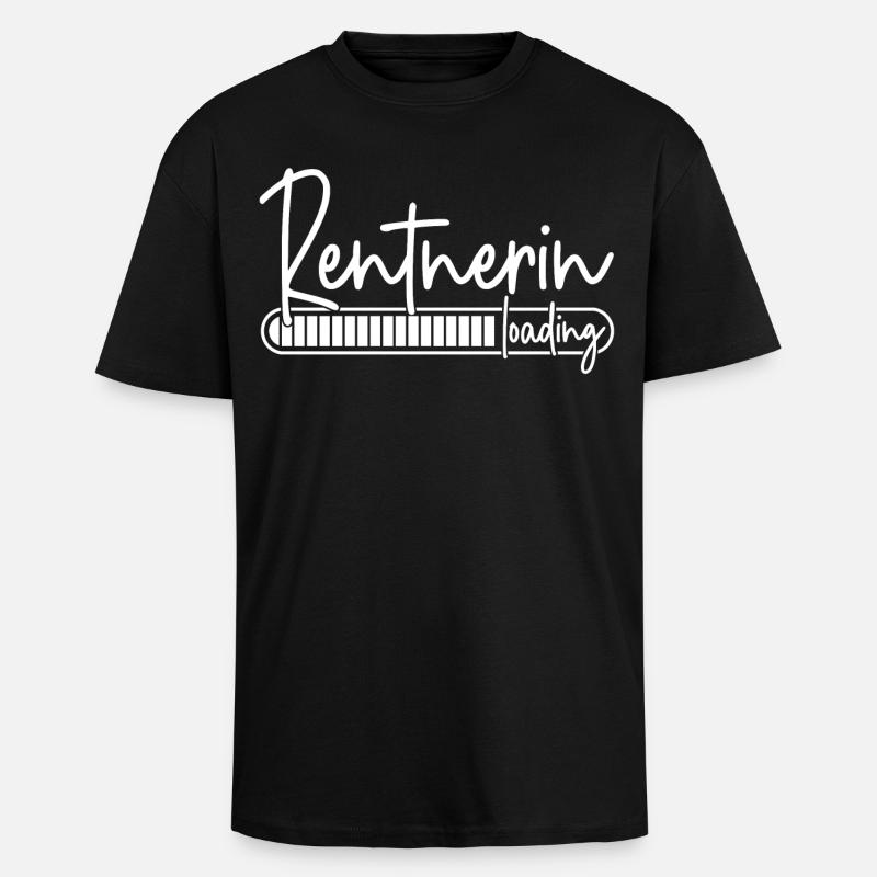 Rentnerin Loading - Oversized Heavyweight Unisex T-Shirt - Schwarz