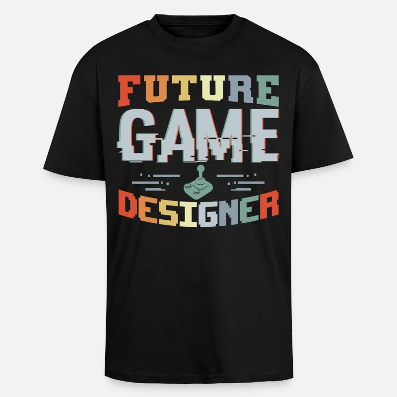 Future Game Developer - Unisex Oversized Heavyweight T-shirt - black