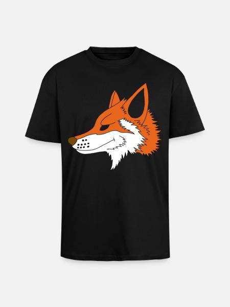 Cunning as a fox - Unisex Oversized Heavyweight T-shirt - black