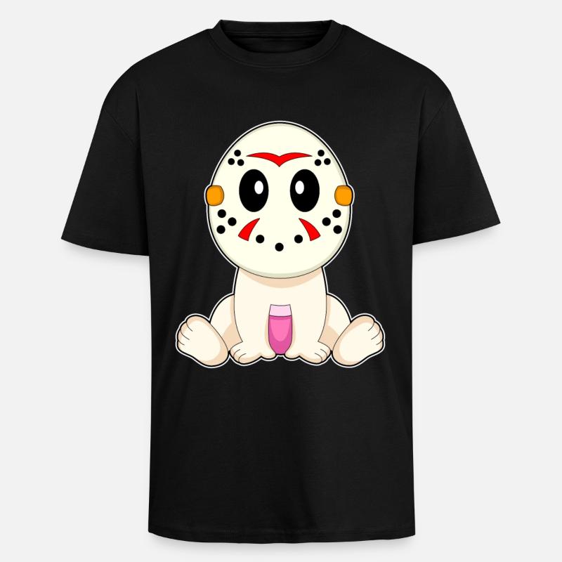 Bébé Halloween - T-shirt unisexe oversize épais - noir