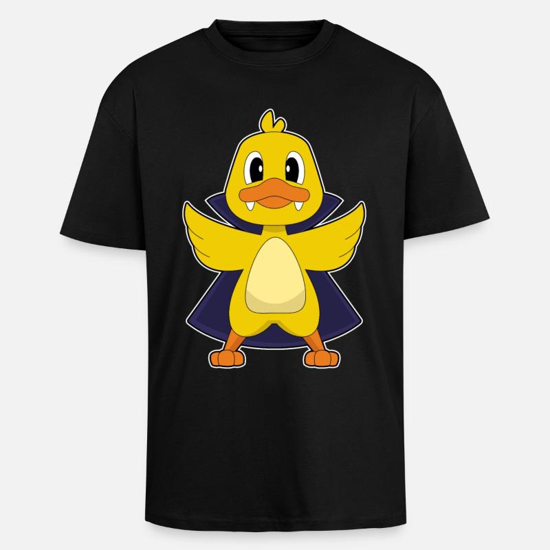Duck Vampire - Unisex Oversized Heavyweight T-shirt - black