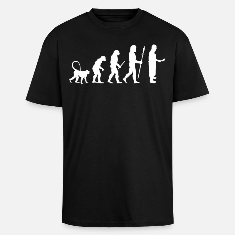 Entwicklung eines Metzgers - Oversized Heavyweight Unisex T-Shirt - Schwarz