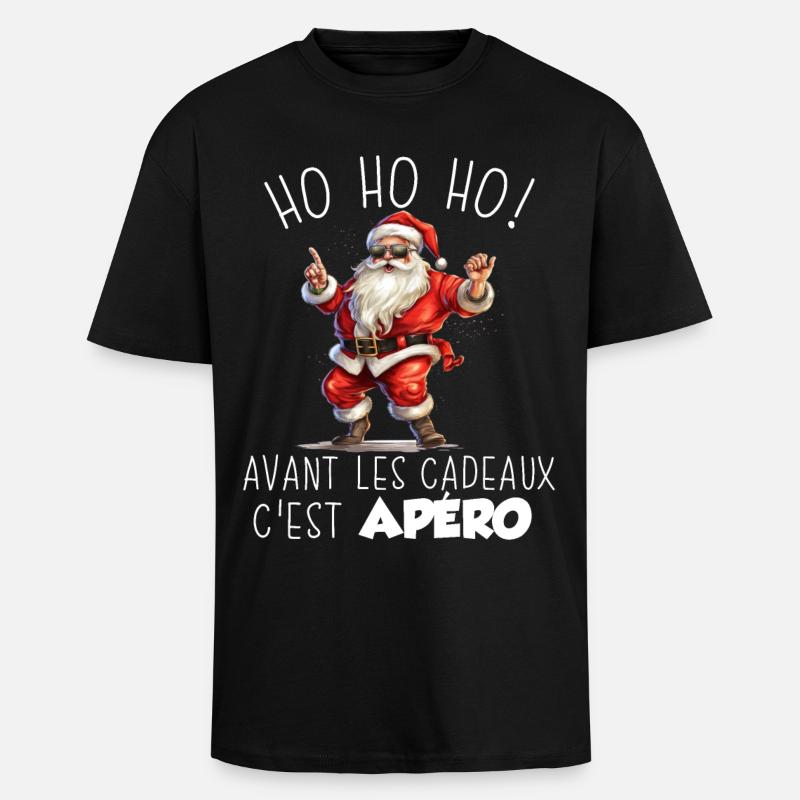 Pull Moche De Noël - T-shirt unisexe oversize épais - noir