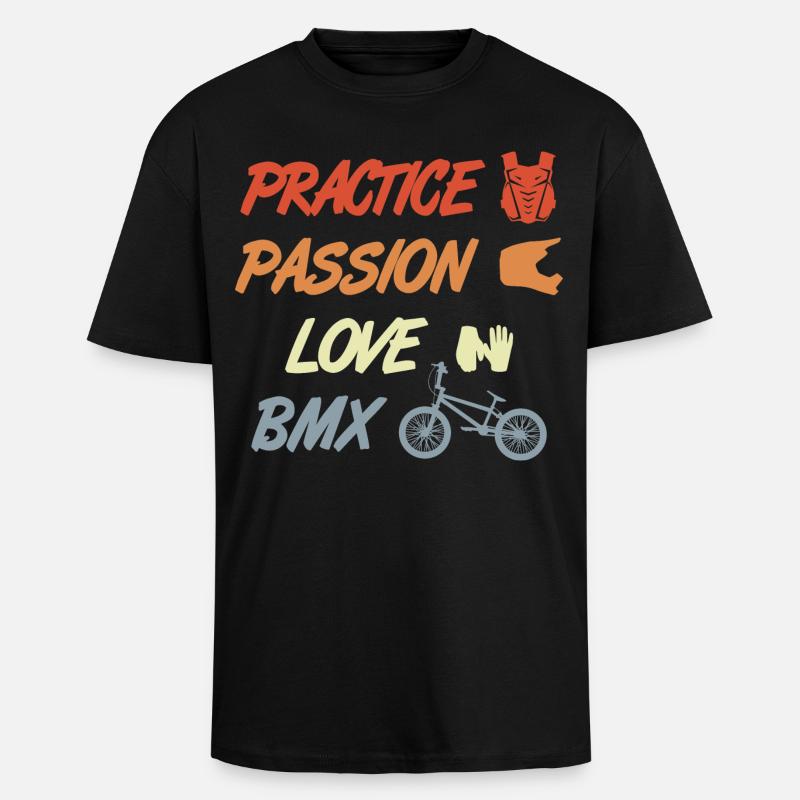 Devis BMX - T-shirt unisexe oversize épais - noir