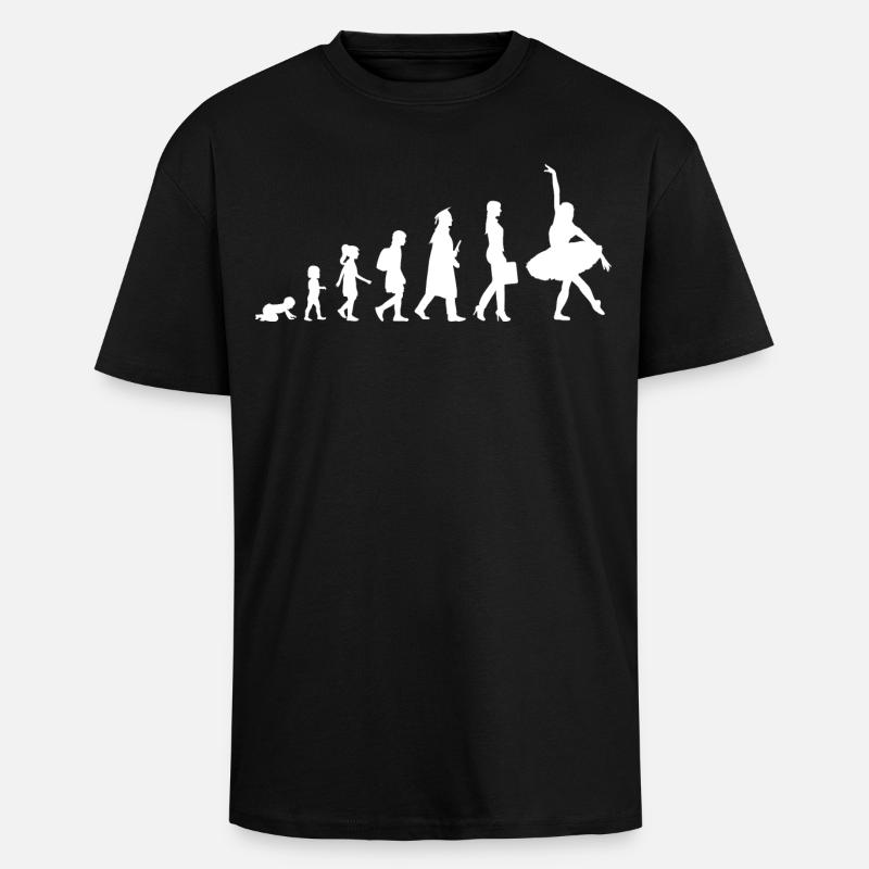 De l’enfant à la ballerine - T-shirt unisexe oversize épais - noir