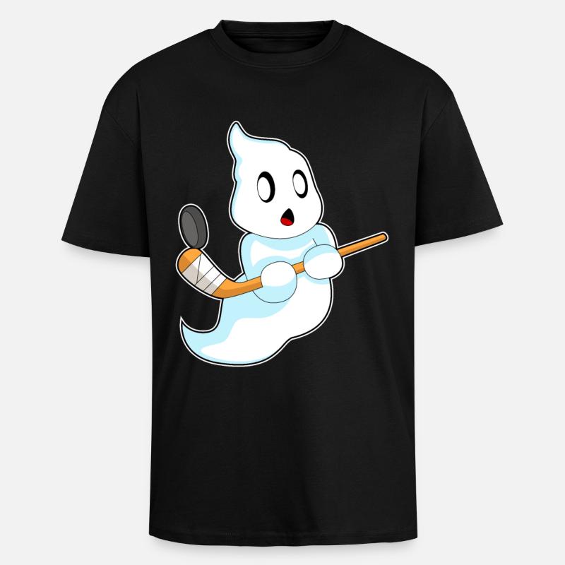Geist Eishockey Eishockeyschläger - Oversized Heavyweight Unisex T-Shirt - Schwarz