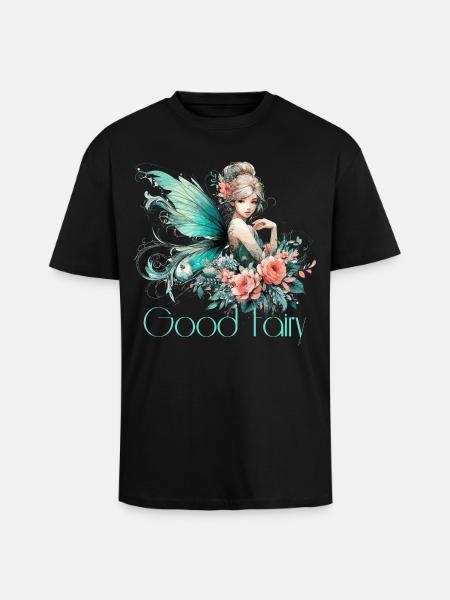 Gute Fee Geschenk - Oversized Heavyweight Unisex T-Shirt - Schwarz