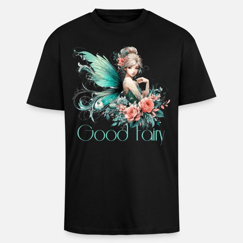 Gute Fee Geschenk - Oversized Heavyweight Unisex T-Shirt - Schwarz