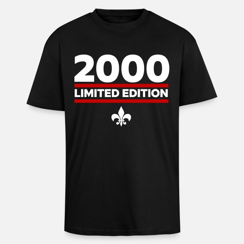 2000 Limited Edition - Unisex Oversized Heavyweight T-shirt - black