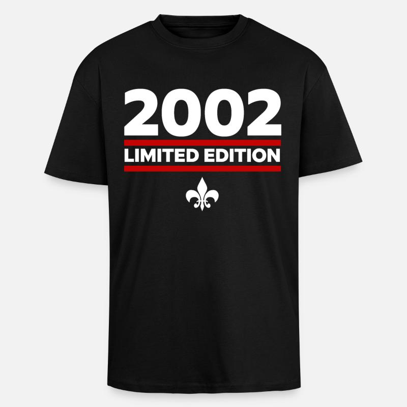 2002 Limited Edition - Unisex Oversized Heavyweight T-shirt - black