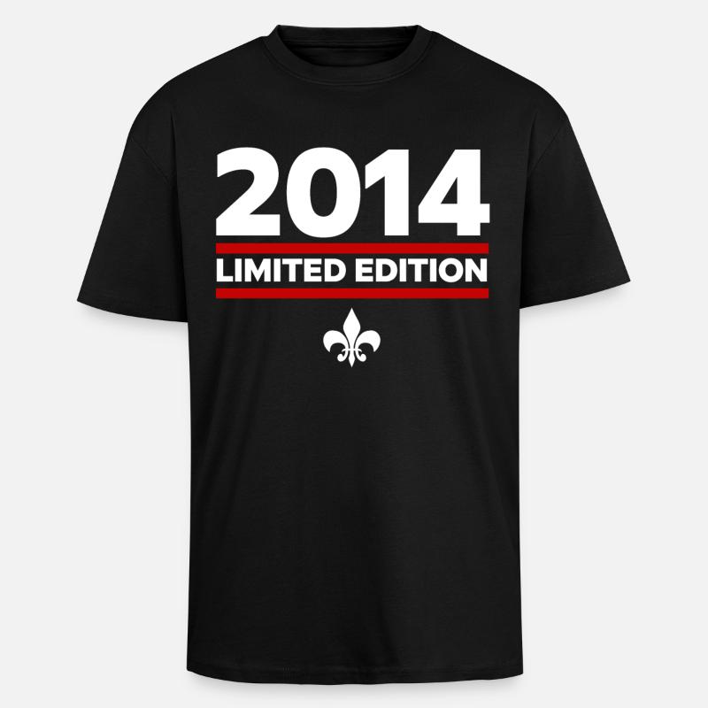 Édition limitée 2014 - T-shirt unisexe oversize épais - noir
