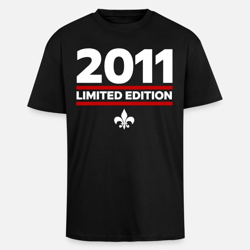 Édition limitée 2011 - T-shirt unisexe oversize épais - noir