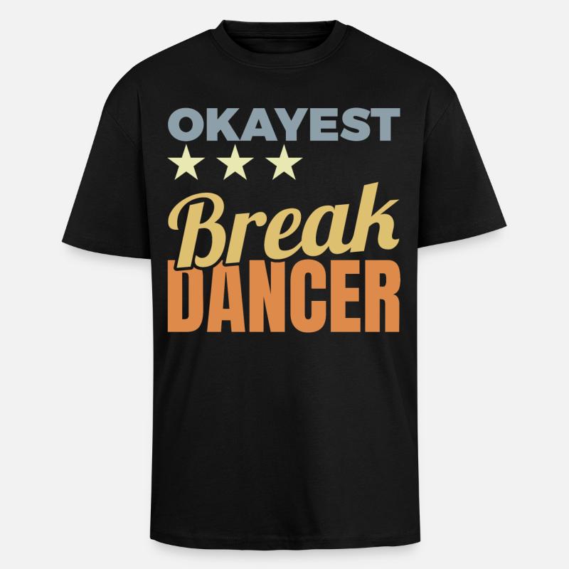 Average Breakdancer - Unisex Oversized Heavyweight T-shirt - black