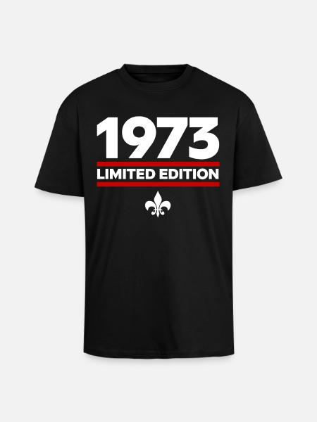 1973 Limited Edition - Unisex Oversized Heavyweight T-shirt - black